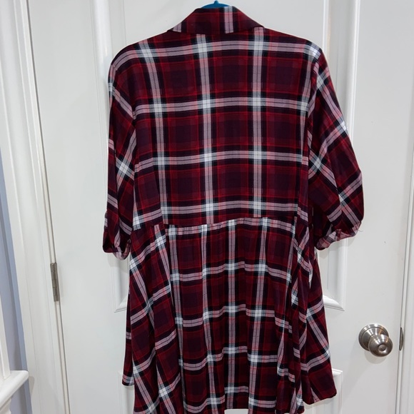 NWOT Challis Plaid Kimono from Torrid, size 1 (14/16) - Picture 5 of 9